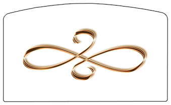 DACRO-601-CP-WT Copper Scroll White